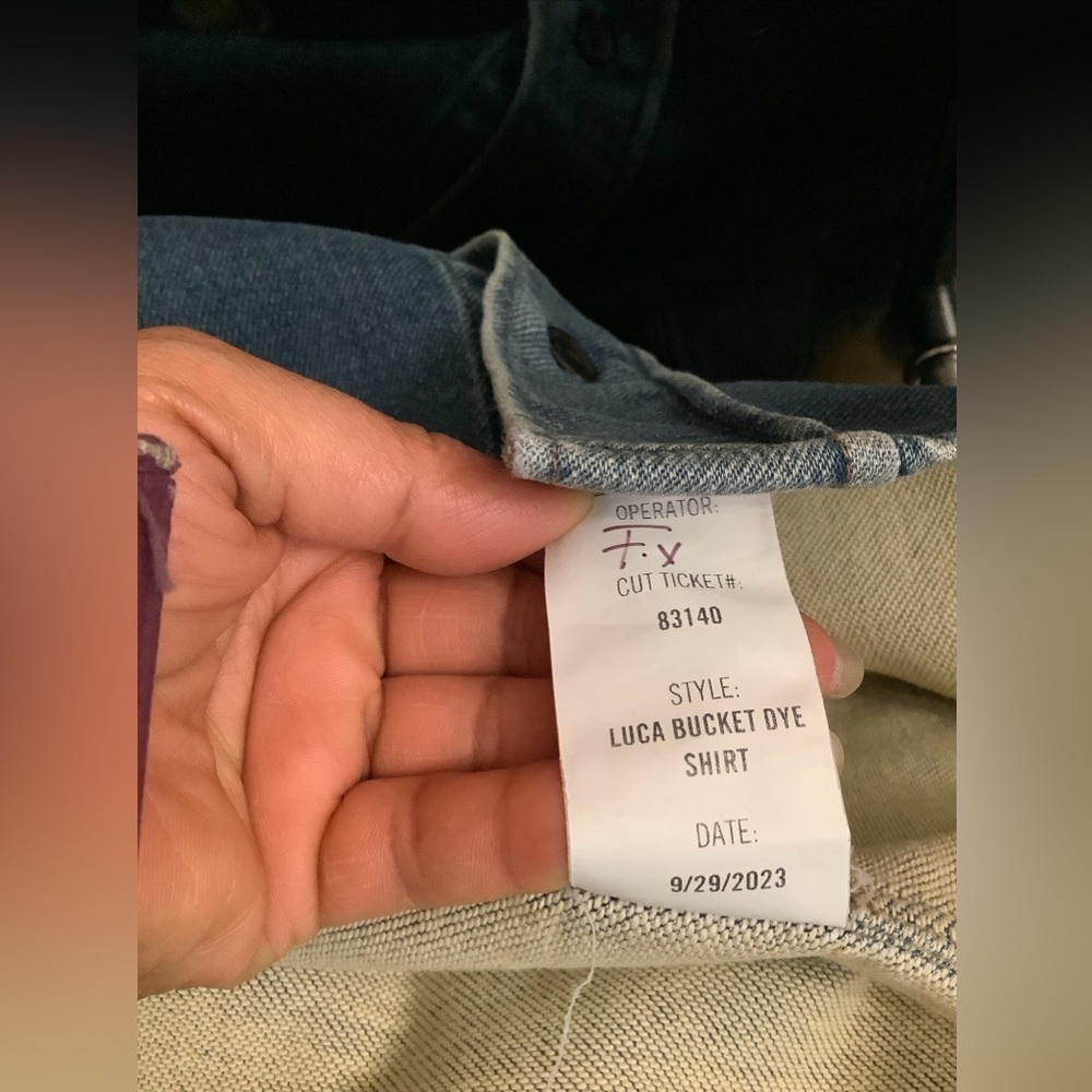 Citizens Of Humanity Latest Collection Fall 2024 Luca Butcket Dye jeans Shirt‌‌‌ - Picture 6 of 13
